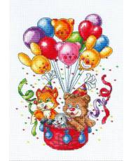 Cross Stitch Kit - Balloons LADY 01080