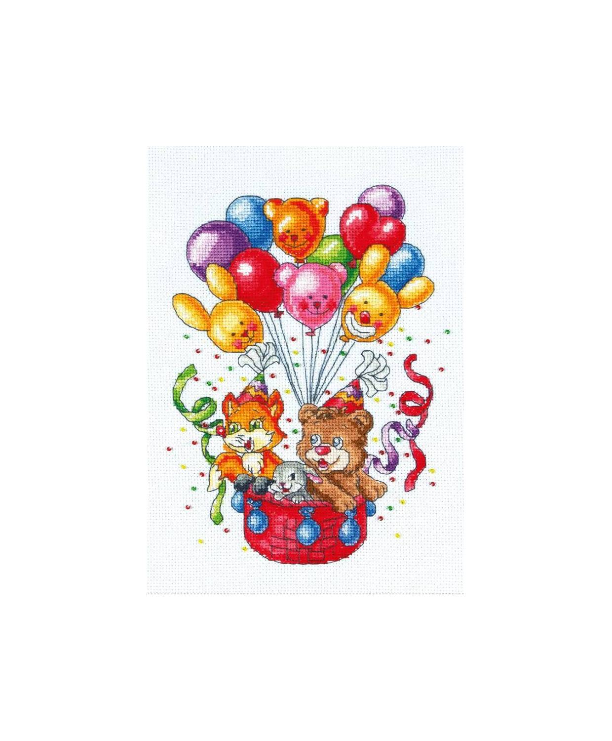 Cross Stitch Kit - Balloons LADY 01080