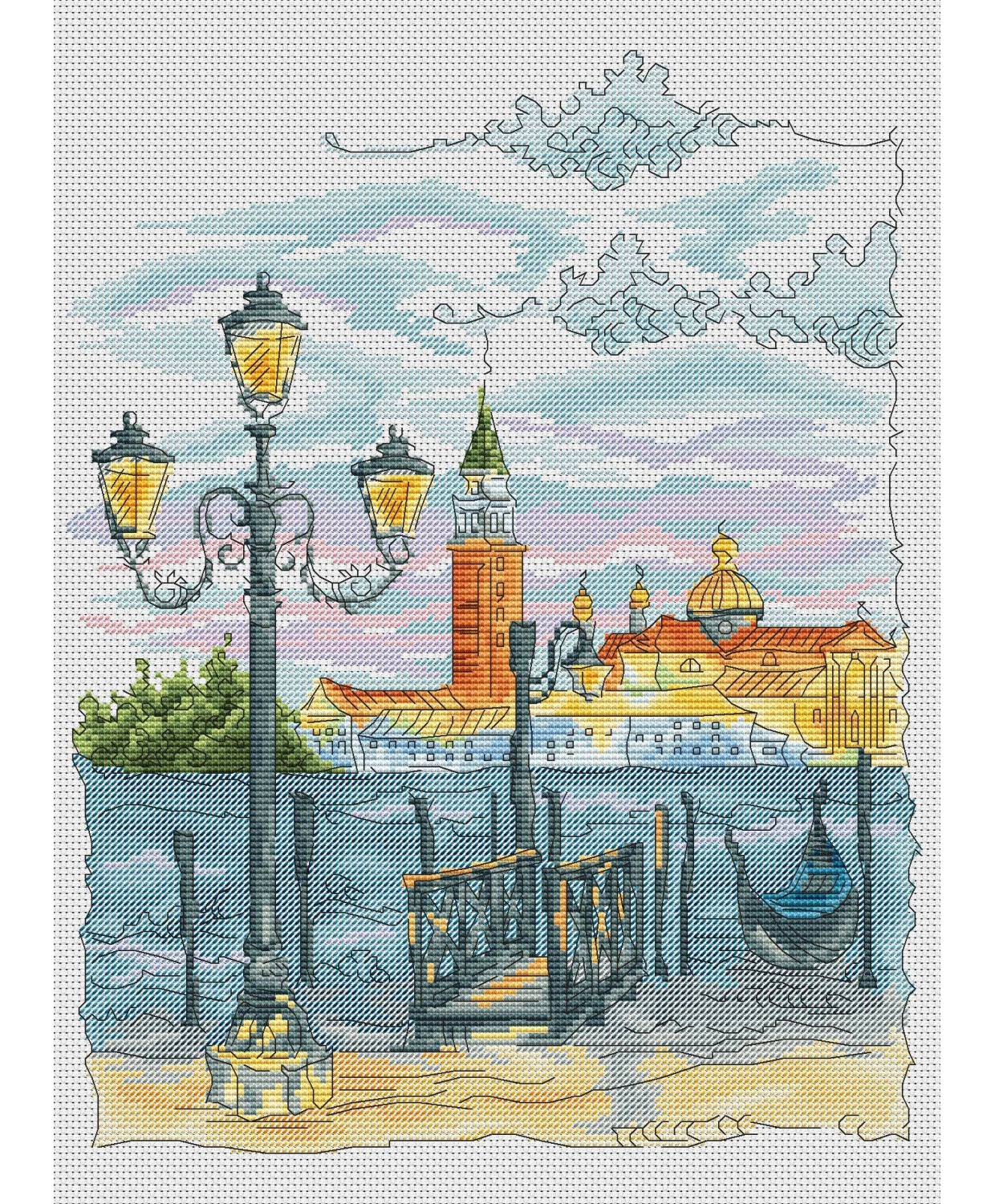 Cross Stitch Kit - Venice Iris Design 04109