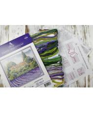 Cross Stitch Kit - Lavender Waves Iris Design 05209