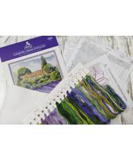 Cross Stitch Kit - Lavender Waves Iris Design 05209