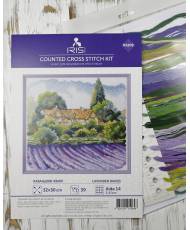 Cross Stitch Kit - Lavender Waves Iris Design 05209