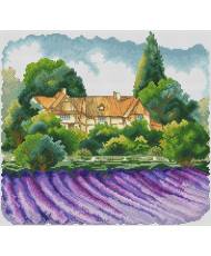 Cross Stitch Kit - Lavender Waves Iris Design 05209