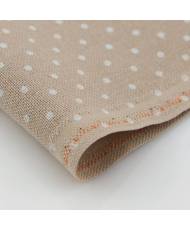 Evenweave Fabric 32ct. Murano Petit Point Coeur Zweigart 3984/7309, Beige with dots