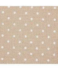 Evenweave Fabric 32ct. Murano Petit Point Coeur Zweigart 3984/7309, Beige with dots