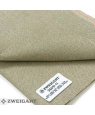 Ткань равномерная 32 ct Belfast Linen Zweigart 3609/11 льняной с зеленым металликом