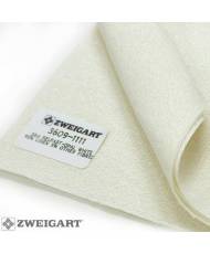 Ткань равномерная 32 ct Belfast Linen Zweigart 3609/1111 белая с радужным металликом