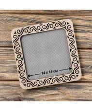 Big Hoop plywood magnetic for embroidery 14x14cm, ornament, Wonderland Crafts WLMP-001