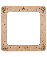 Big Hoop plywood magnetic for embroidery 14x14cm, ornament, Wonderland Crafts WLMP-001