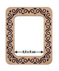 Small hoop plywood magnetic for embroidery 6.5x9cm, ornament, Wonderland Crafts WLMP-004