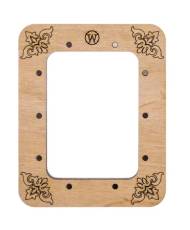 Small hoop plywood magnetic for embroidery 6.5x9cm, ornament, Wonderland Crafts WLMP-004