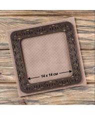 Big Hoop plywood magnetic for embroidery 14x14cm, ornament, Wonderland Crafts WLMP-005