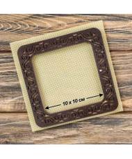 Hoop plywood magnetic for embroidery 10x10cm, ornament, Wonderland Crafts WLMP-006