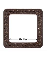 Hoop plywood magnetic for embroidery 10x10cm, ornament, Wonderland Crafts WLMP-006