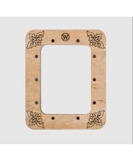 Small hoop plywood magnetic for embroidery 6.5x9cm, ornament, Wonderland Crafts WLMP-008