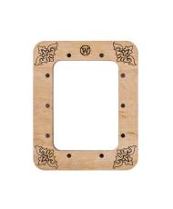 Small hoop plywood magnetic for embroidery 6.5x9cm, ornament, Wonderland Crafts WLMP-008