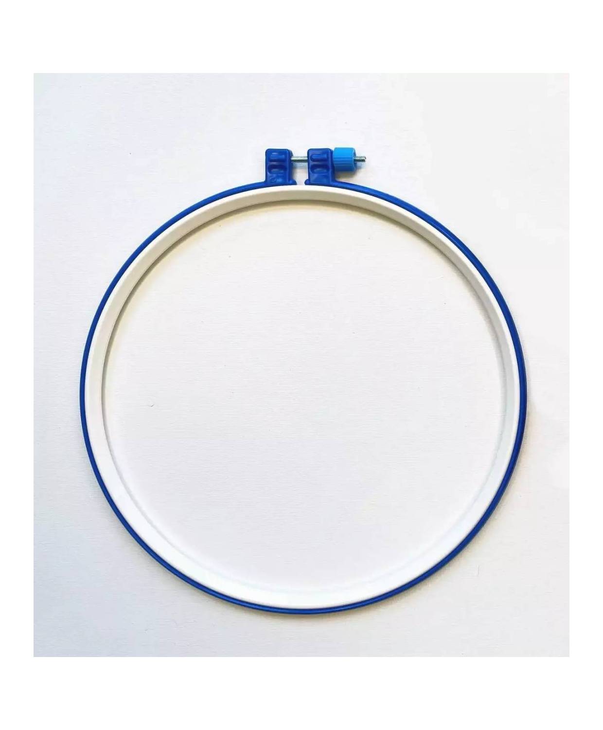 Plastic hoop with screw for embroidery 25 cm