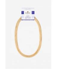 Oval Hoop with screw from beech for embroidery 12,5х20 см DMC U2107