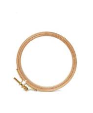 Round Hoop with screw from beech for embroidery 12,5 см Mein Hobby 202-1