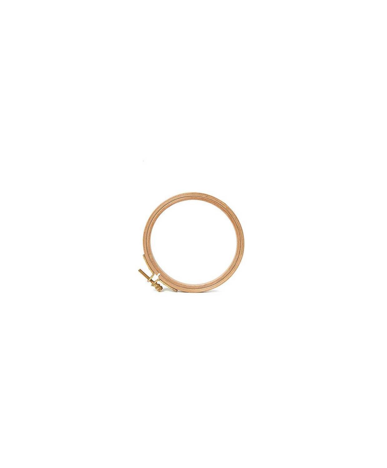 Round Hoop with screw from beech for embroidery 12,5 см Mein Hobby 202-1