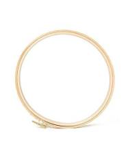 Round Deep Hoop with screw from beech for embroidery 21,5 см Mein Hobby 206-6