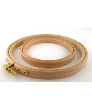 Round Deep Hoop with screw from beech for embroidery 21,5 см Mein Hobby 206-6