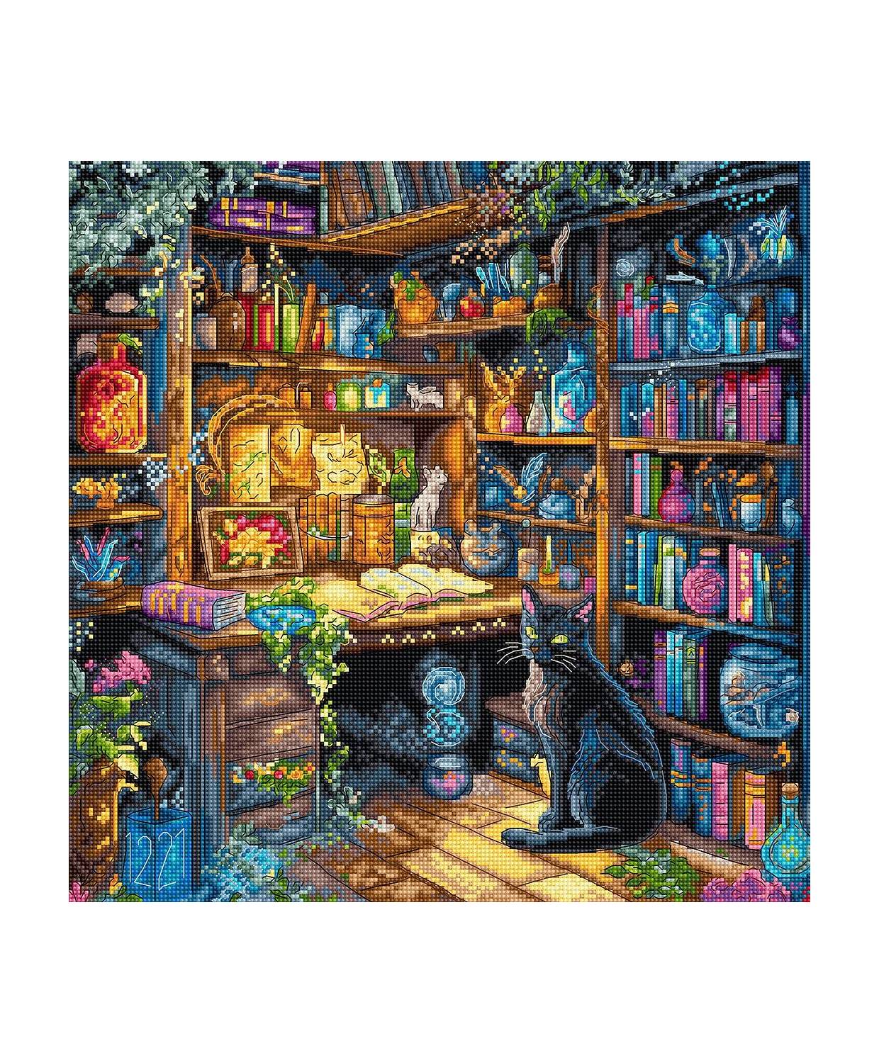 Cross Stitch Kit LETISTITCH - Charmed Library, L9935