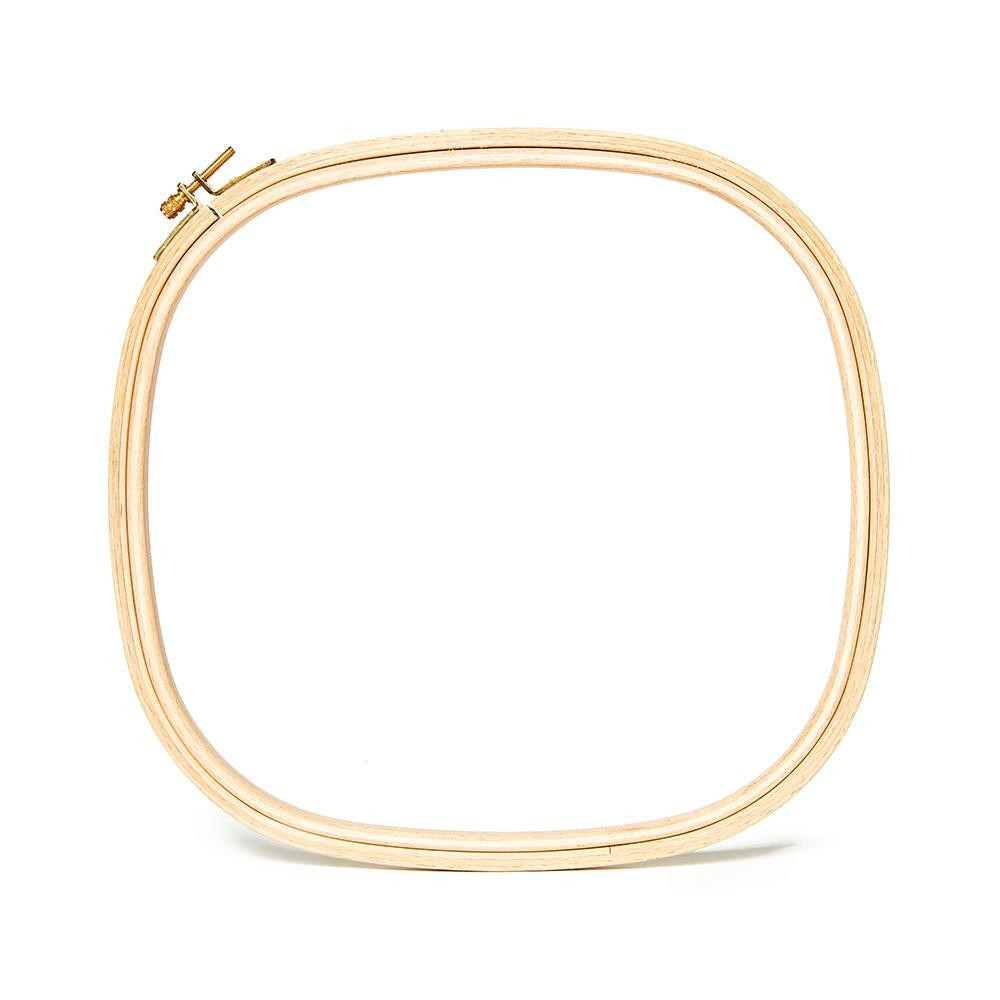 Square Hoop with screw from beech for embroidery 25х25 см Mein Hobby Square Hoop with screw from beech for embroidery 25х25 см Mein Hobby
