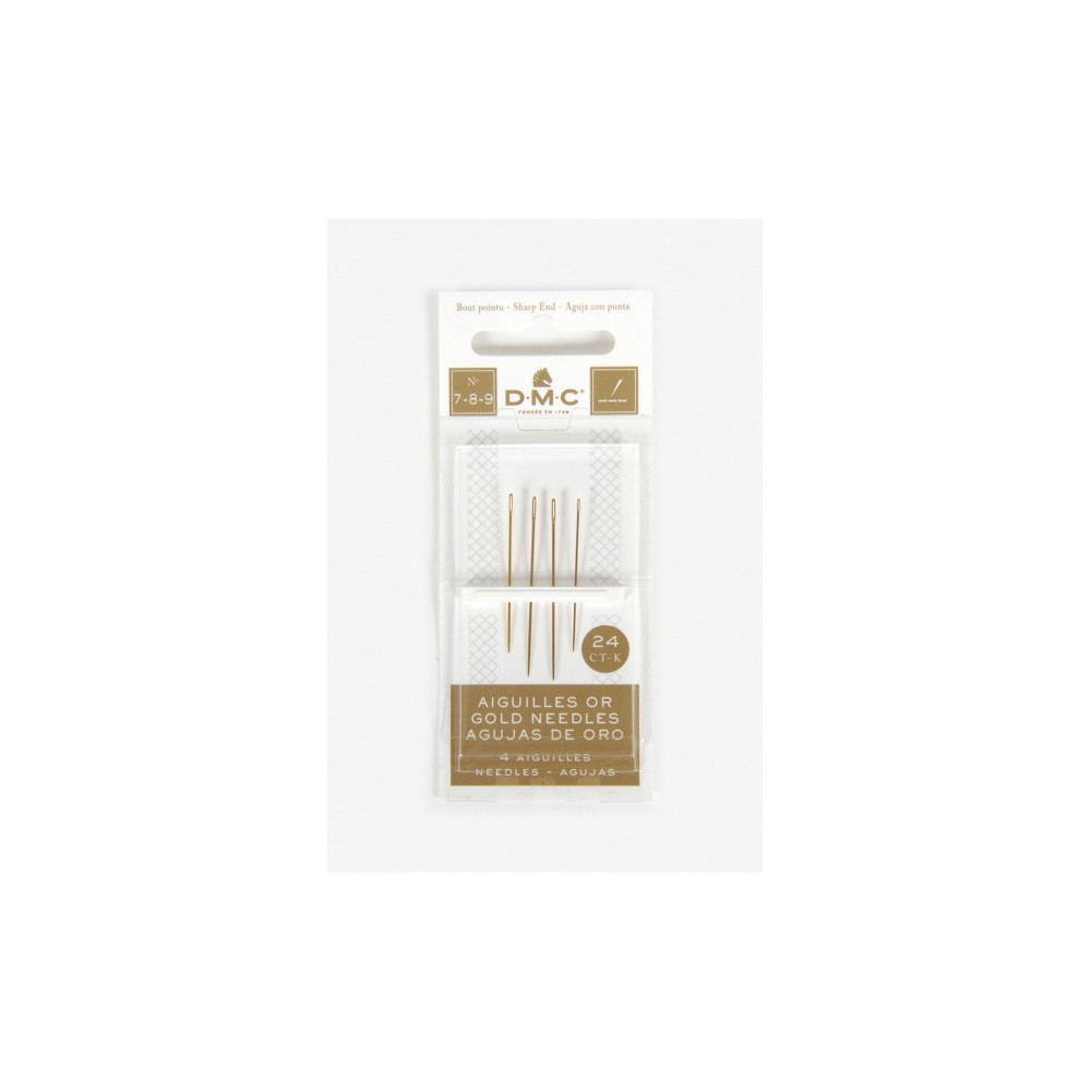 Gold-plated embroidery needles No. 7/8/9 DMC 6133/6 Gold-plated embroidery needles No. 7/8/9 DMC 6133/6