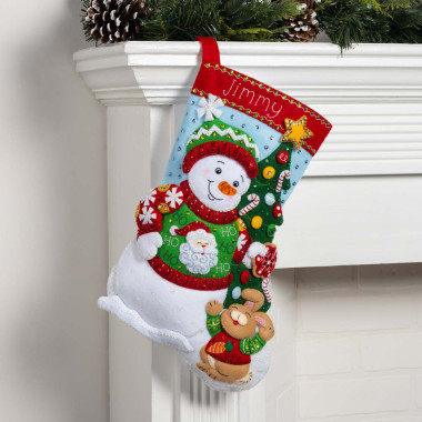 Bucilla ® Seasonal - Felt - Stocking Kits - Festive Sweater Christmas - 89541E