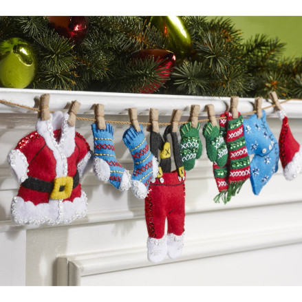 Набір для фетрової аплікації Home Decor - Arctic Santa Bucilla 86653