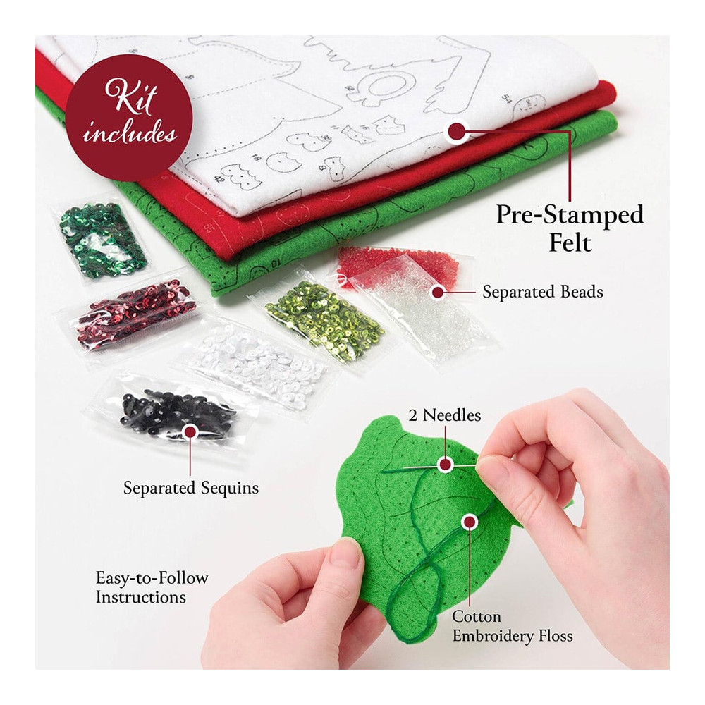 Bucilla ® Seasonal - Felt - Stocking Kits - Light Up The Holidays 89587E