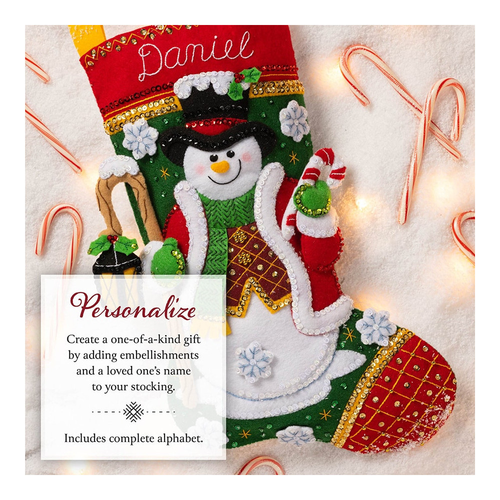 Bucilla ® Seasonal - Felt - Stocking Kits - Light Up The Holidays 89587E