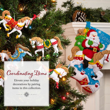 Набор для фетровой аппликации Bucilla - Stocking Kits - Seasonal - Felt - Holiday Horse Ride 89589E