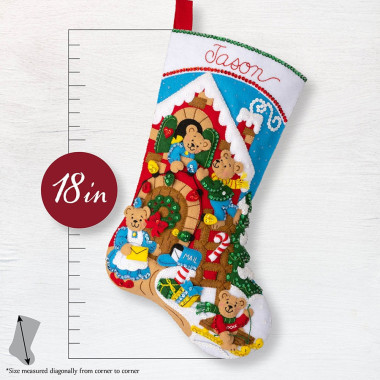 Bucilla ® Seasonal - Felt - Stocking Kits - A Bear-y Merry Christmas 89597E