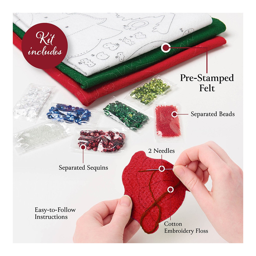 Bucilla ® Seasonal - Felt - Stocking Kits - A Bear-y Merry Christmas 89597E