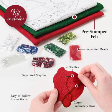 Bucilla ® Seasonal - Felt - Stocking Kits - A Bear-y Merry Christmas 89597E