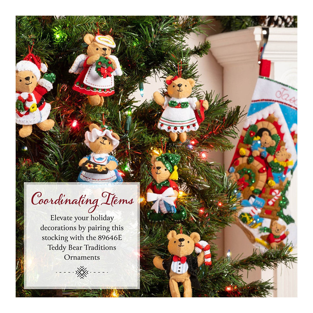 Bucilla ® Seasonal - Felt - Stocking Kits - A Bear-y Merry Christmas 89597E