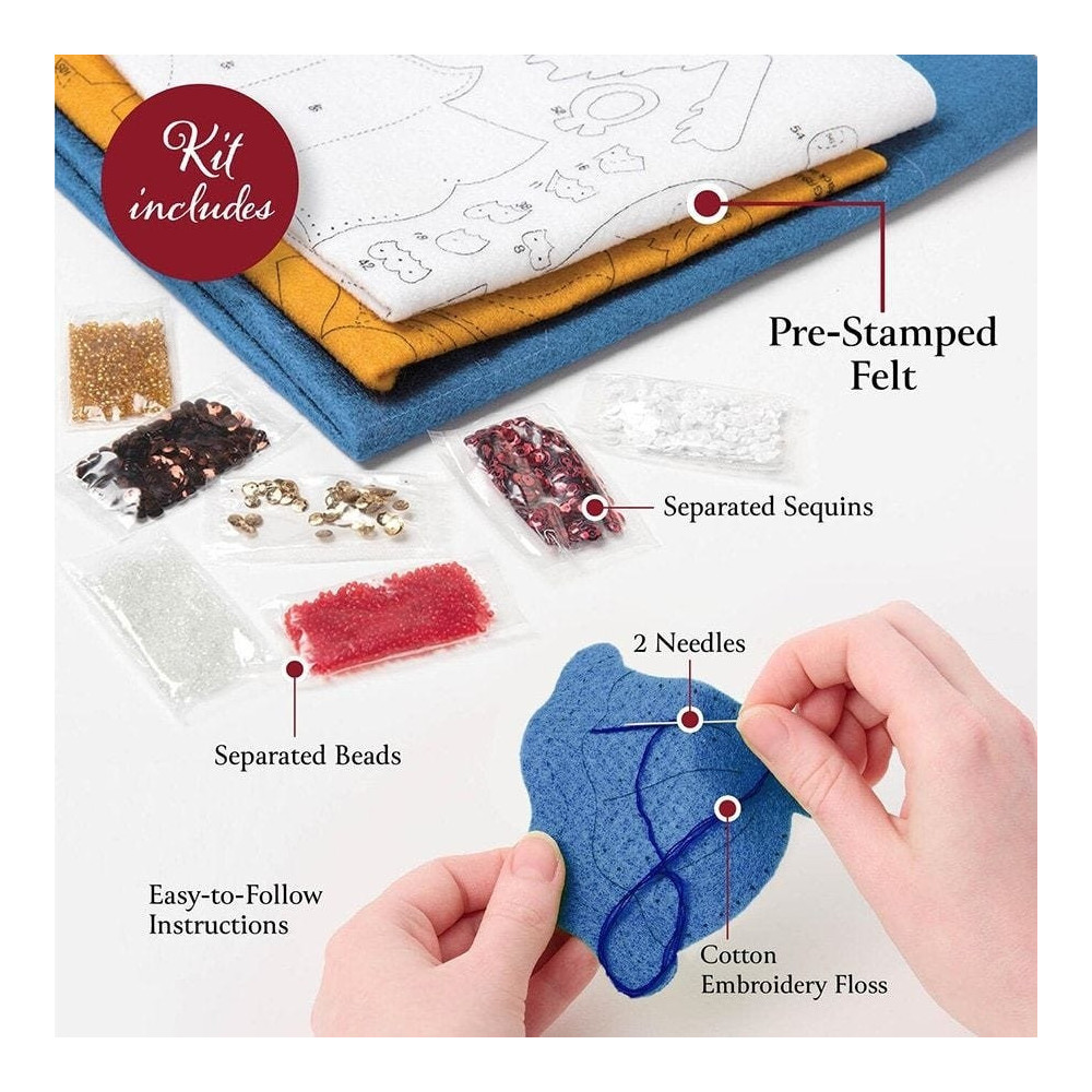 Bucilla ® Seasonal - Felt - Stocking Kits - Moonlight Santa - 89599E