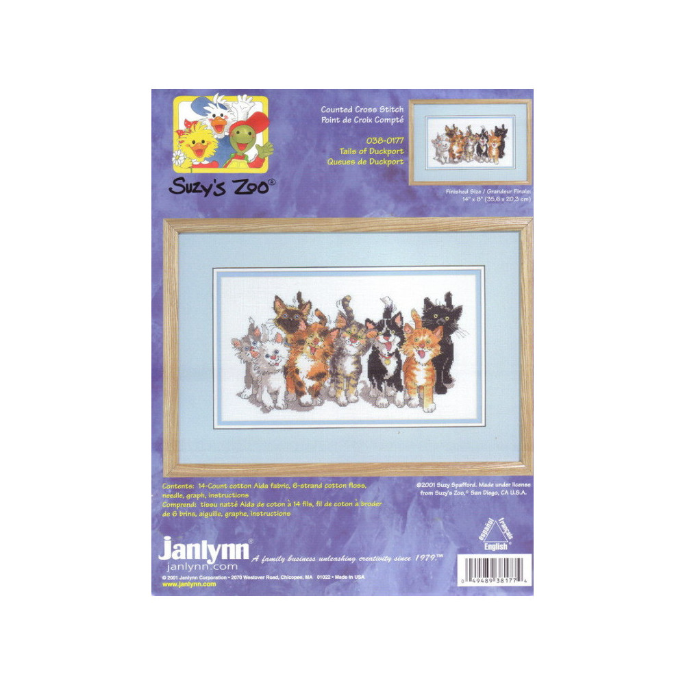 Janlynn/Suzy's Zoo Counted Cross Stitch Kit 14"X8", 38-0177 Janlynn/Suzy's Zoo Counted Cross Stitch Kit 14"X8", 38-0177