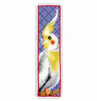 Закладка Cockatie, набор для вышивки крестом, Vervaco, PN-0021793