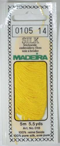 0105 шовкове муліне Madeira Silk Golden Yellow фото 2