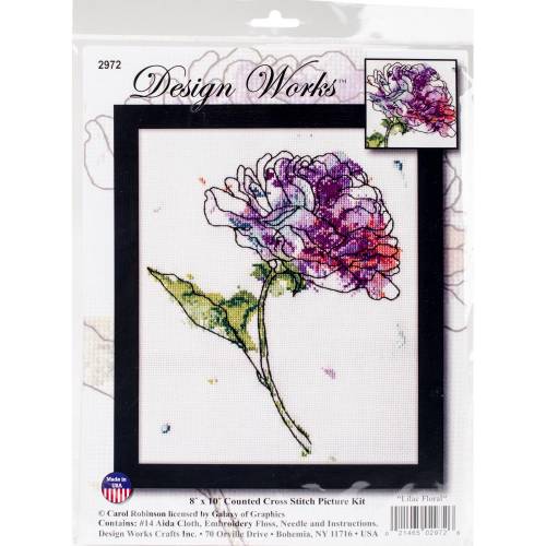 Набір для вишивки хрестиком Lilac Floral Design Works 2972 фото 2