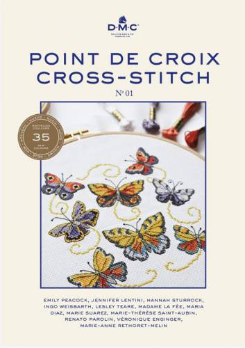 Буклет зі схемами Point de Croix / Cross-Stitch N° 01, DMC15480/22