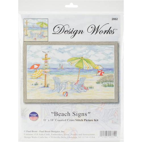 Набір для вишивки хрестиком Beach Signs Design Works 2862 фото 2
