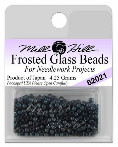 62021 бисер Mill Hill, 11/0 Gunmetal Frosted Seed Beads фото 2