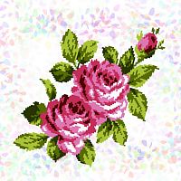 Водорозчинний флізелін з малюнком Букет троянд Confetti К-296