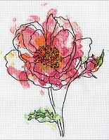 Набір для вишивки хрестиком Pink Floral Design Works 2970