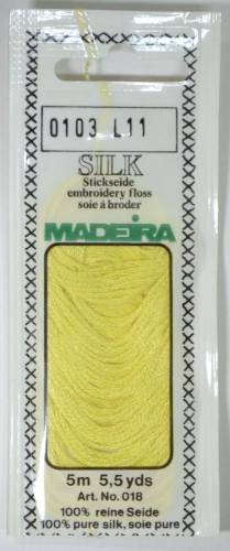 0103 шовкове муліне Madeira Silk Pale Yellow фото 2
