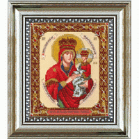 Набір для вишивання бісером Ікона Божої Матері Поручниця грішних Чарівна мить Б-1118